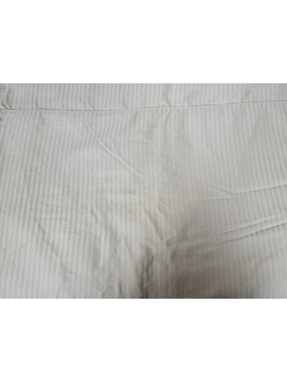 Royal Sateen Egyptian Cotton King Green Stripe Flat Sheet